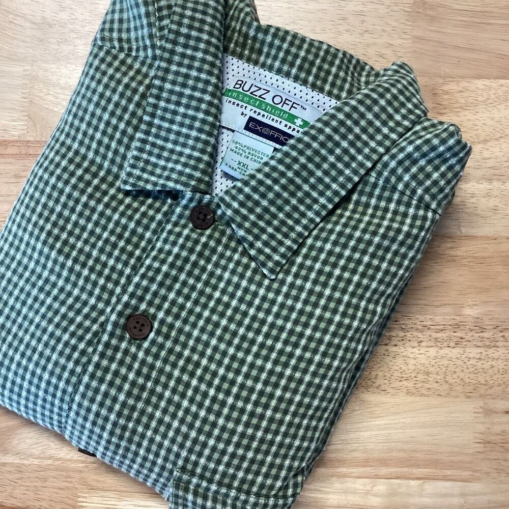EUC Mens Exofficio Buzz Off long sleeve button up- XXL‎